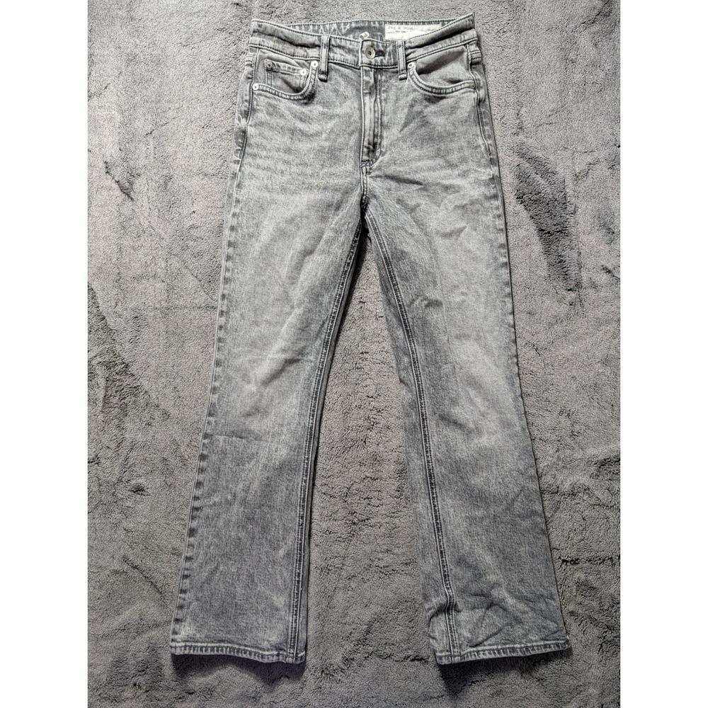 Rag & Bone Nina High Rise Ankle Flare Jeans Women's Size 24 Gray